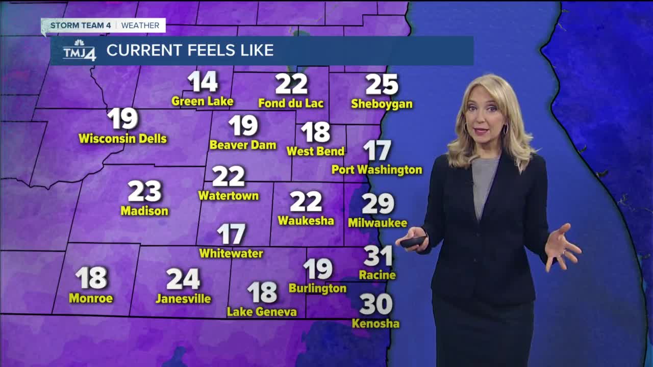 Chill is in the air with wind gusts up to 45 mph Sunday