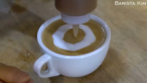 9 different latte art designs