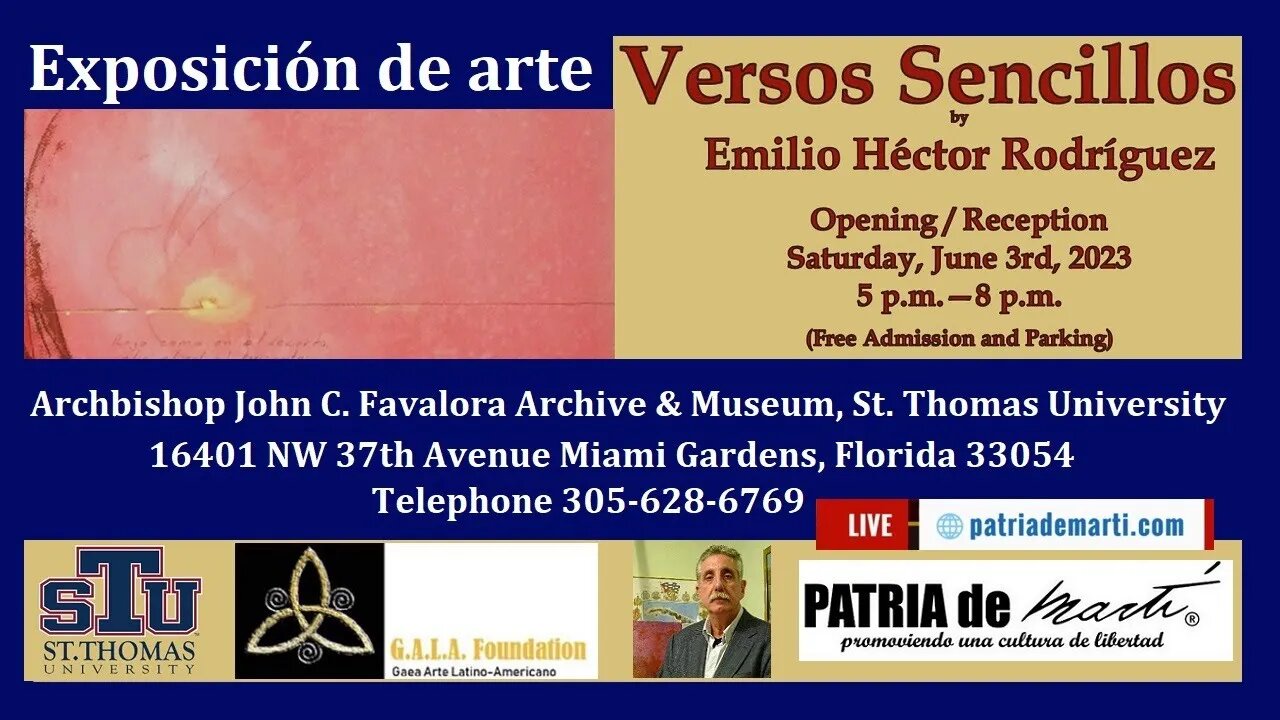 Exposición de arte Versos Sencillos