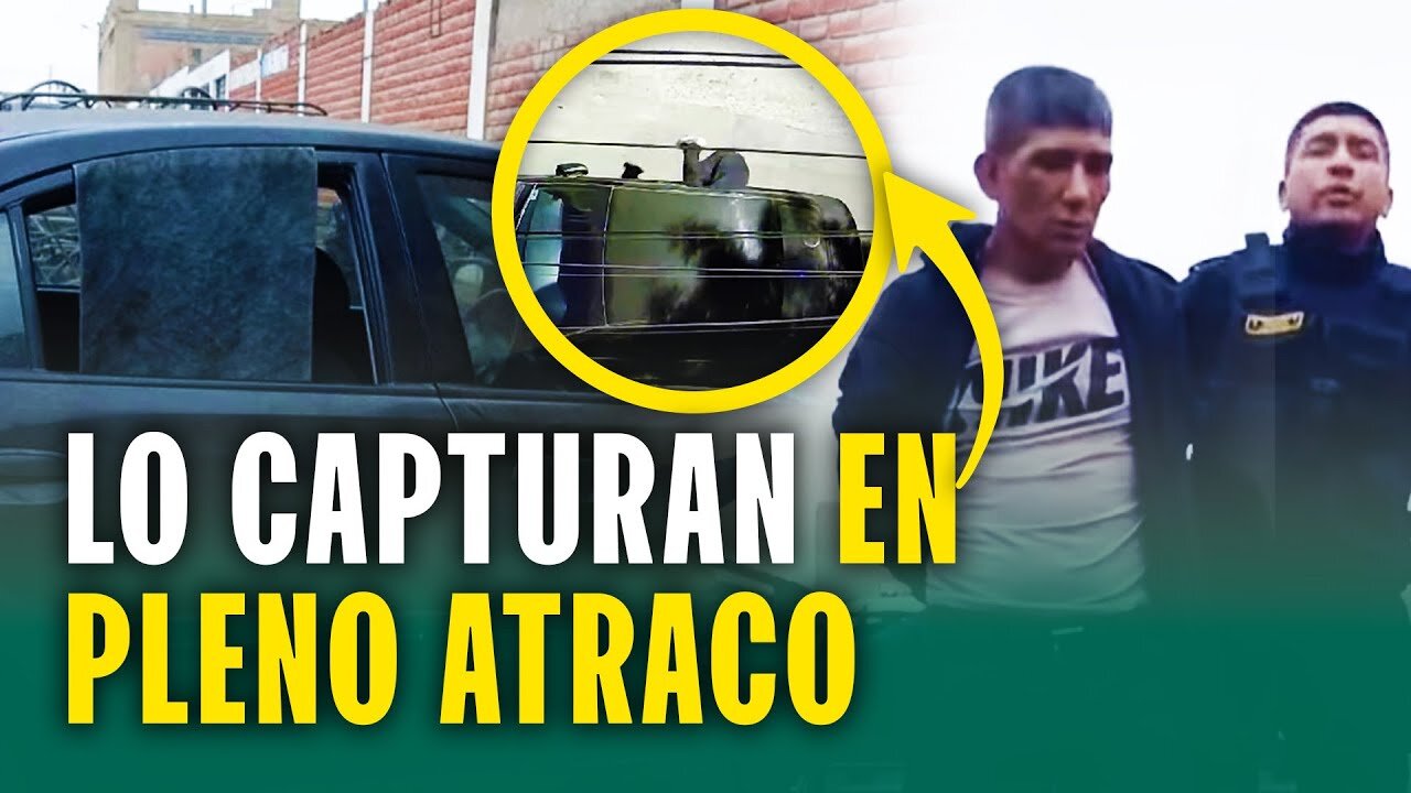 Así cayó alias 'Reptilio' al intentar robar objetos de valor de un vehículo: Así lo capturaron