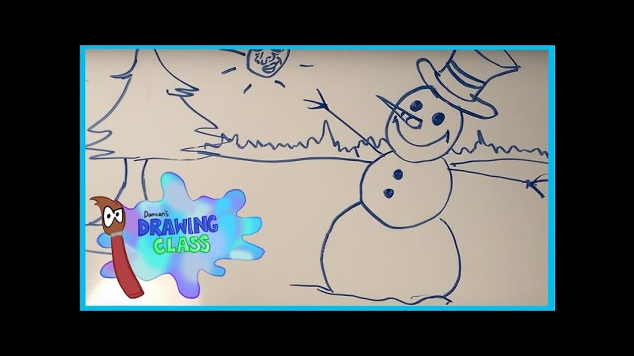 SNOWMAN | Damian's Drawing Class