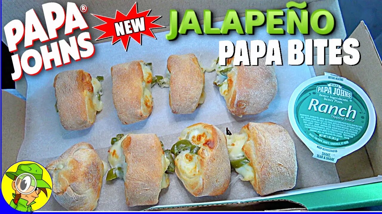 Papa John's® JALAPEÑO PAPA BITES Review 👨‍🍳🌶️🧀👄 Peep THIS Out! 🕵️‍♂️