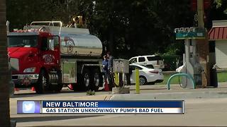 New Baltimore gas station unknowingly pumps bad gas