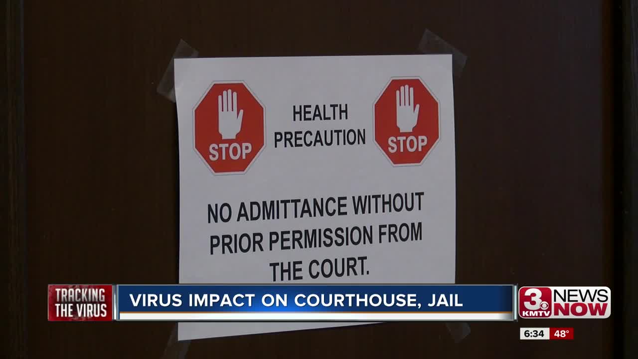 Virus impact on courthouse, jail