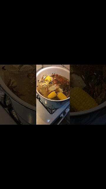 My full BIG pot blue crab boil.