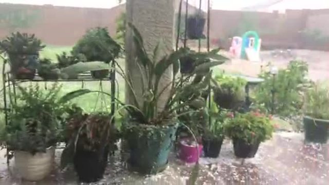 Hail storm hits Corona de Tucson