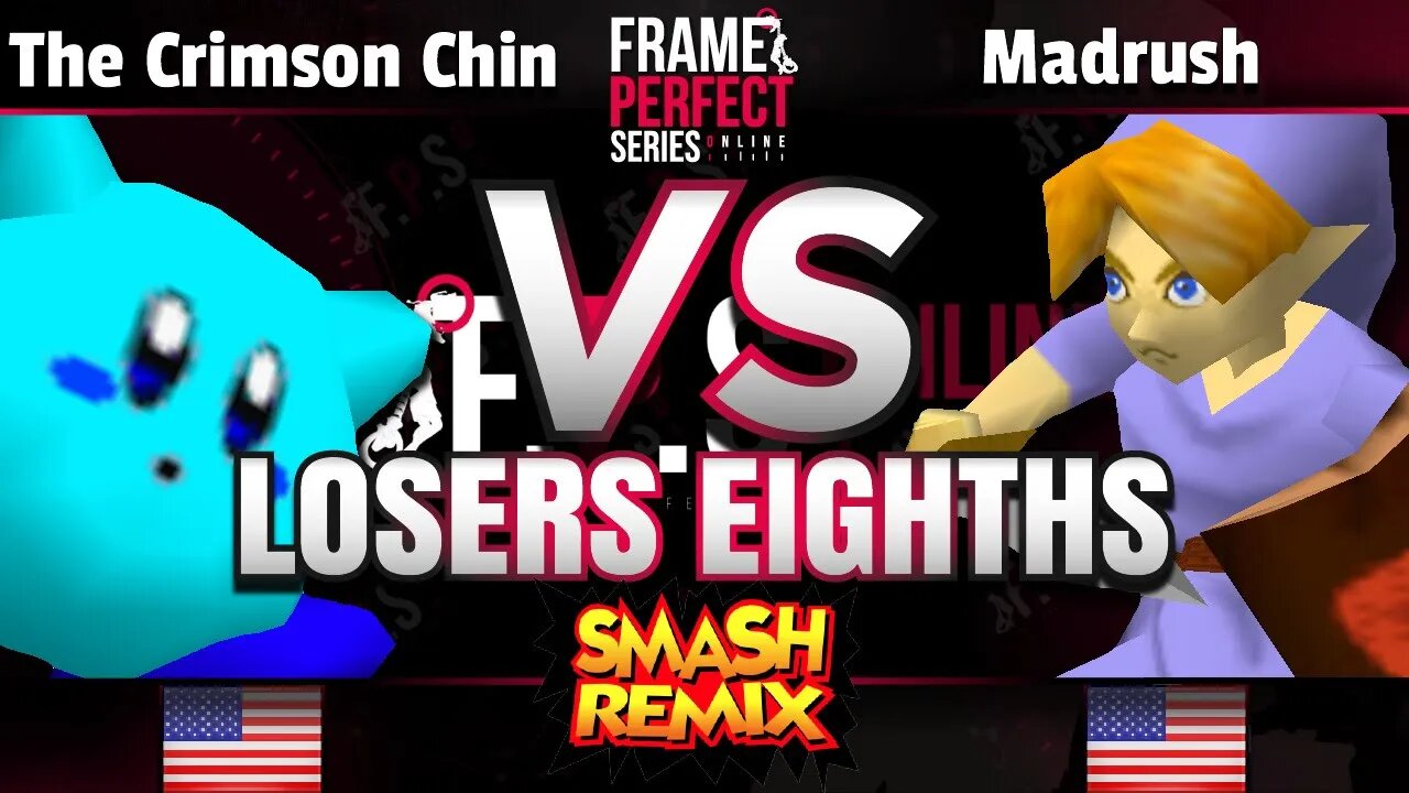 FPS3 Online Losers Top 8 - The Crimson Chin (Kirby) vs. Madrush (Y. Link) - Smash Remix