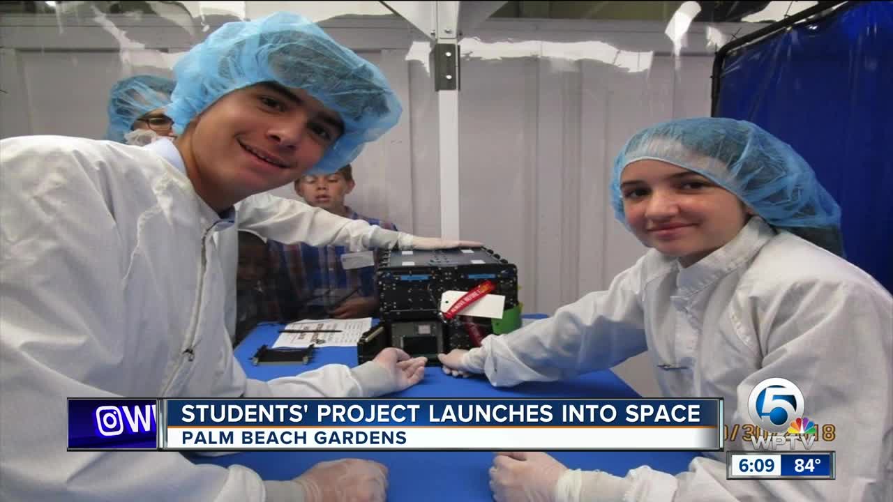 Student's project rockets into space