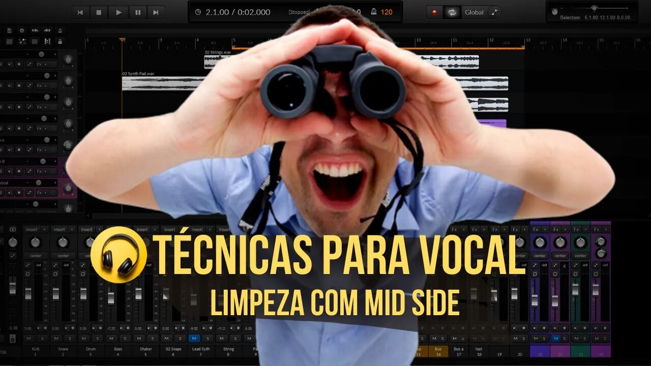 Limpeza vocal com técnica Mid Side - Produção Musical