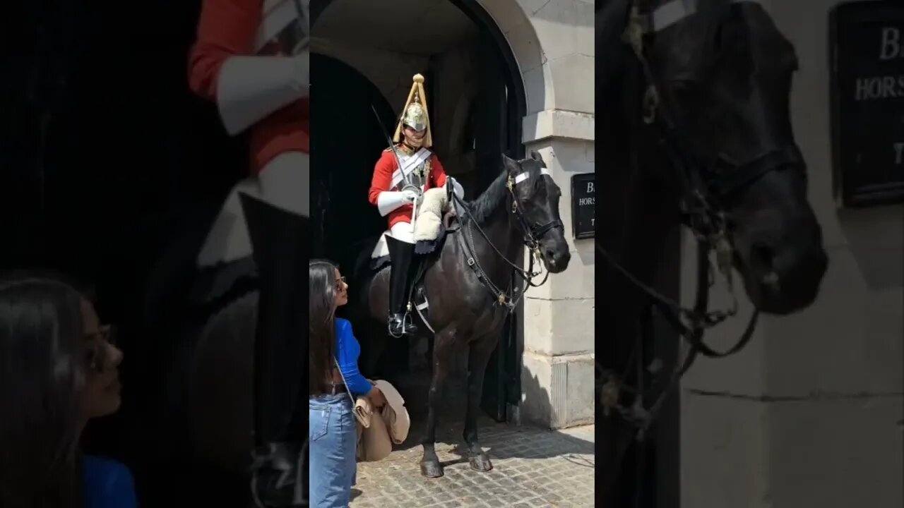 She moved quickly lol 😆 #horseguardsparade