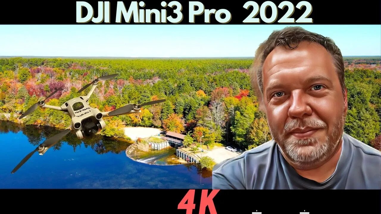 4K, Fall 2022 DJI Mini 3 Local Lake, Railroad Path & Tressel, and Near Bird miss &. Instant Replay.