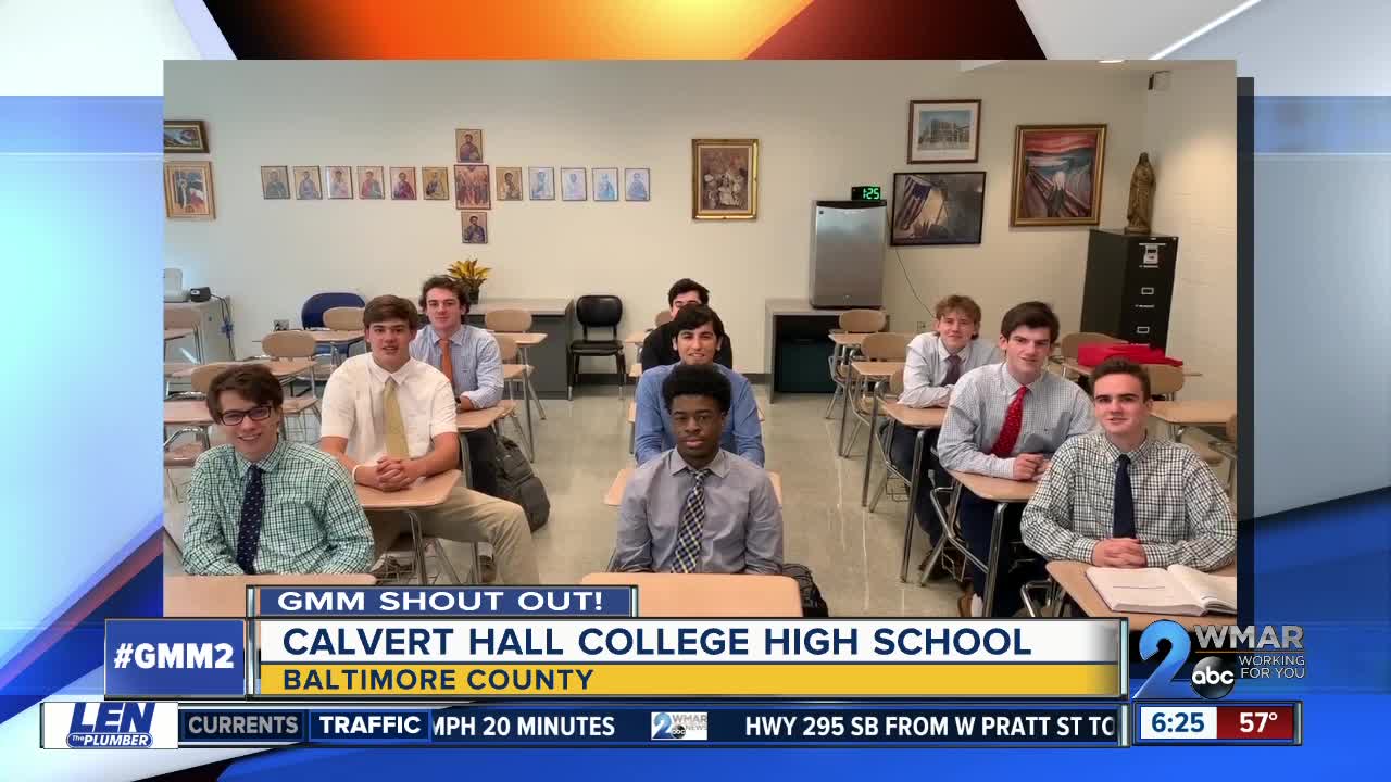 Good morning from Calvert Hall College High School!