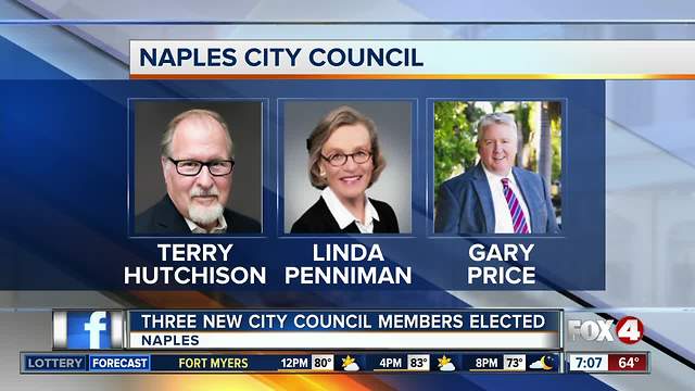 Three new city council members elected in Naples