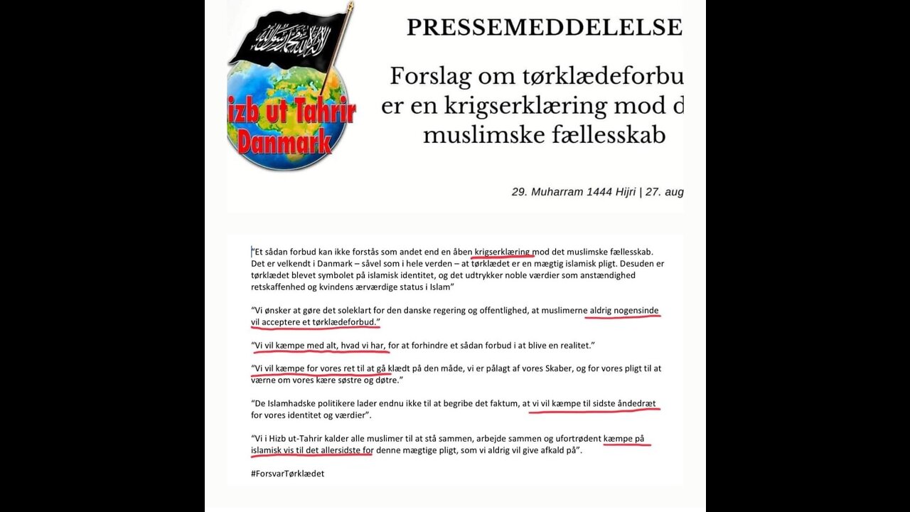Hizb ut tahrir vs Danmark 2022