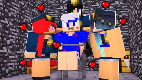 AS POLICIAIS MAIS LINDAS SE JUNTARAM E ME ENCHERAM DE BEIJOS NO MINECRAFT