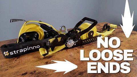 Strapinno Retractable Ratchet Straps, No More Loose Ends