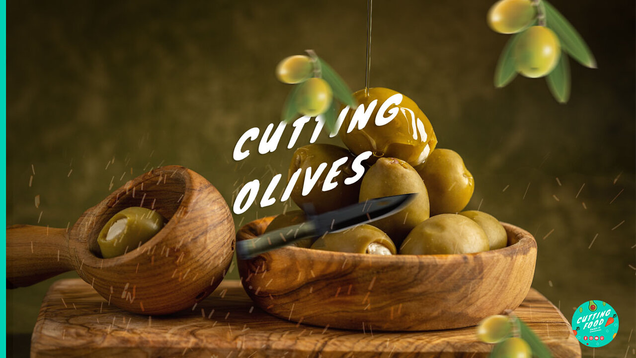 Cutting Olives with a Mini Knife - Fruit Ninja