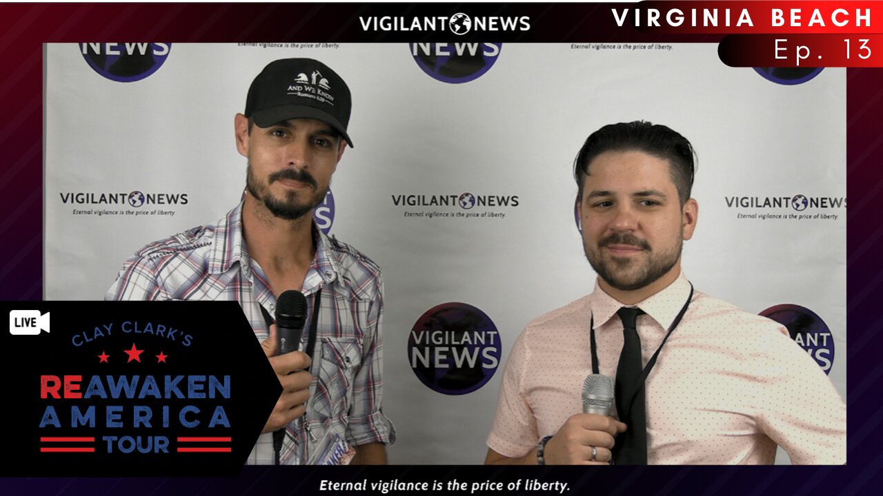 Robert Agee of Banners4Freedom at the Reawaken America Tour Virginia Beach 2022 | Vigilant News