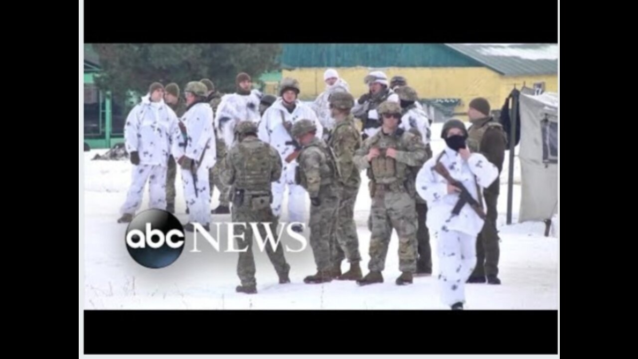 American soldiers training with Ukrainian troops l