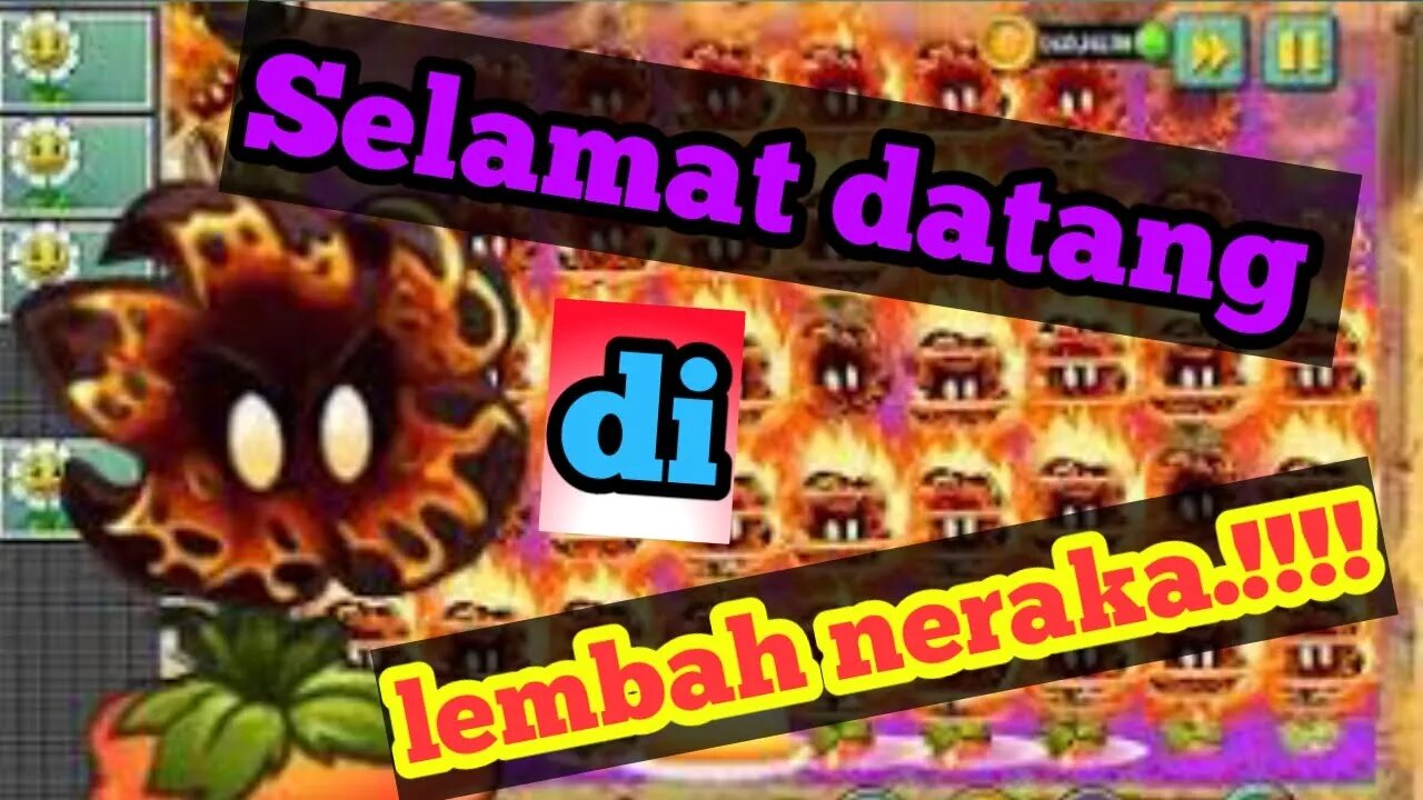 hujan api sang bunga iblis Meteor Flower plants vs zombies 2