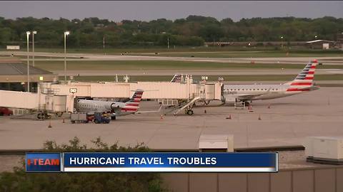 Travelers wait for refunds from airlines after hurricanes