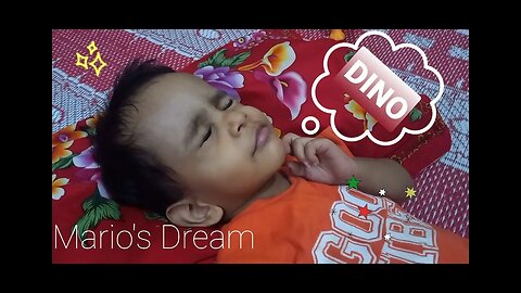 Mario's dream about Dinosaurs || Baby Mario with Dinosaurs || Our Little Mario #madonmario