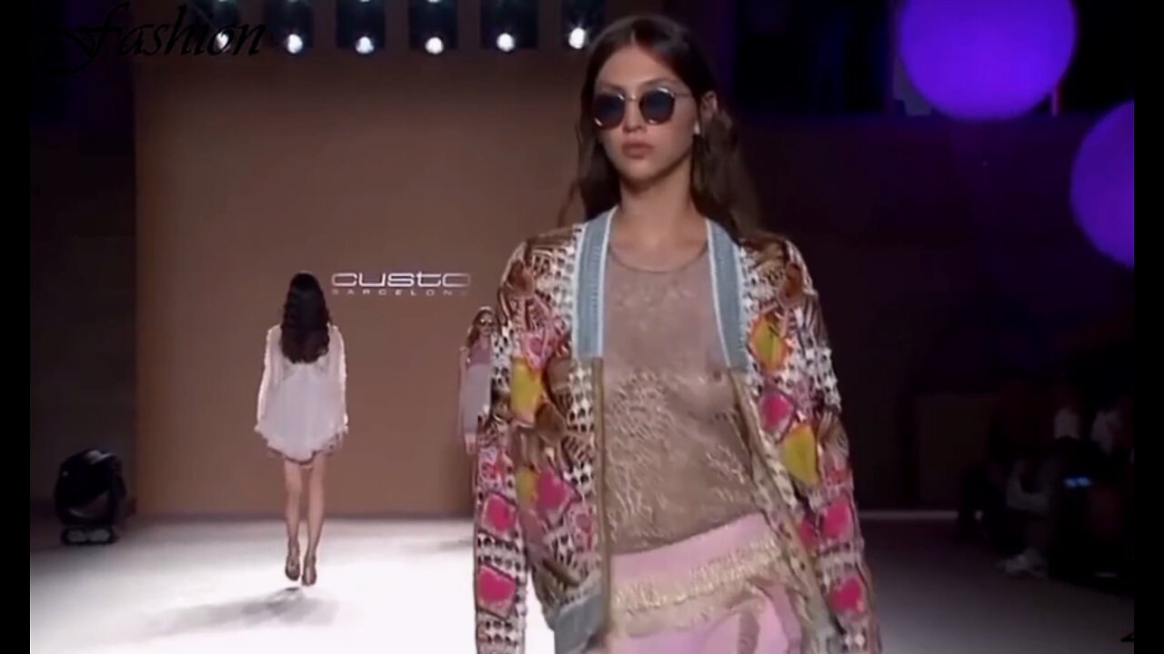 Braless and Sheer Suits Fashion Show