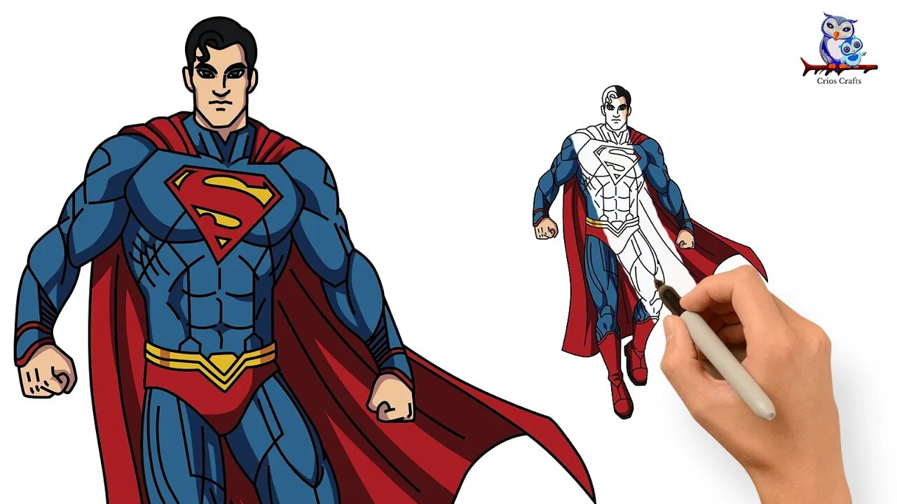 How to Draw Superman DC Comics - Man of Steel Art