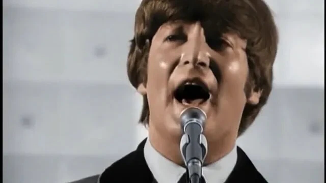 The Beatles - She Loves You (live) [COLORIZED]