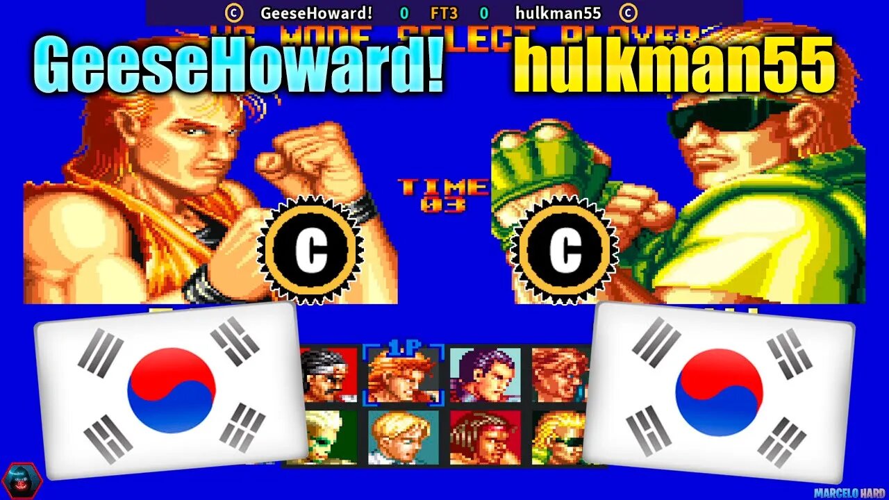 Art of Fighting (GeeseHoward! Vs. hulkman55) [South Korea Vs. South Korea]