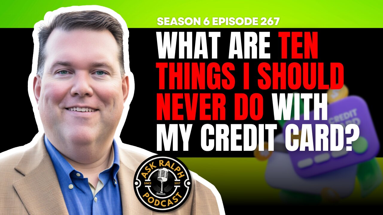 What are ten things I should never do with my credit card?