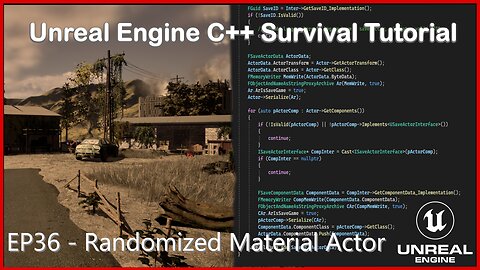 UE5 C++ Survival Game EP 36 - Randomized Material Actor