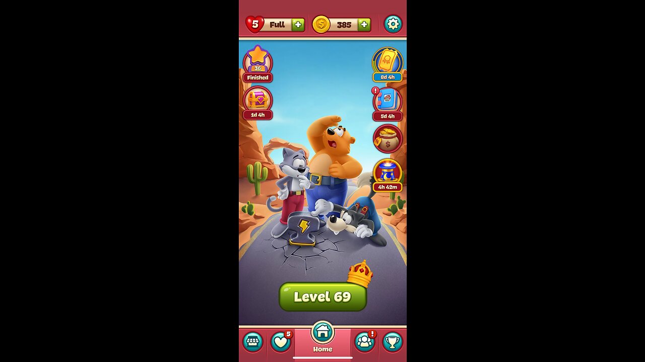 Toon Blast Level 69