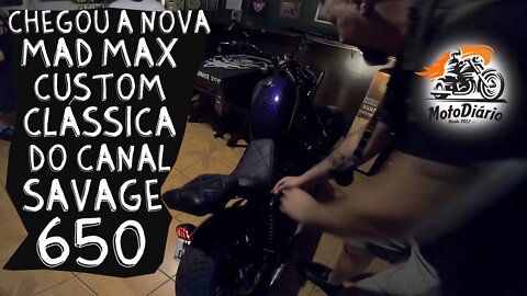 Chegou a NOVA MAD MAX CUSTOM CLÁSSICA do CANAL SAVAGE 650cc.....