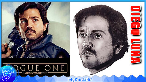 Speed Drawing: Captain Cassian Andor - Diego Luna