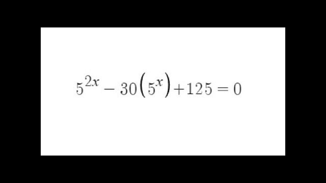 Grade 12 Advanced Functions - Solving Exponential Equation (ch 8.5)