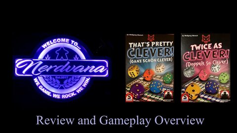 That's Pretty Clever/Twice as Clever Board Game Review and Overview