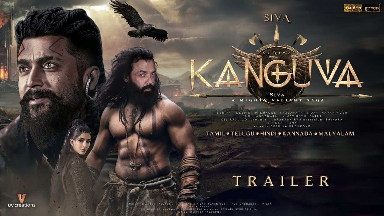 Kanguva - Official Trailer |Suriya|Disha Patani|Devi Sri Prasad|Siva| Studio Green|Bobby Deo|