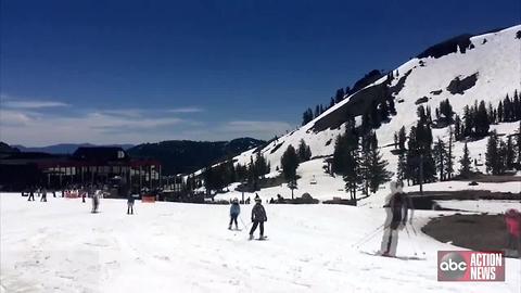 VIDEO: Celebrate 4th of July on in California with skiing?