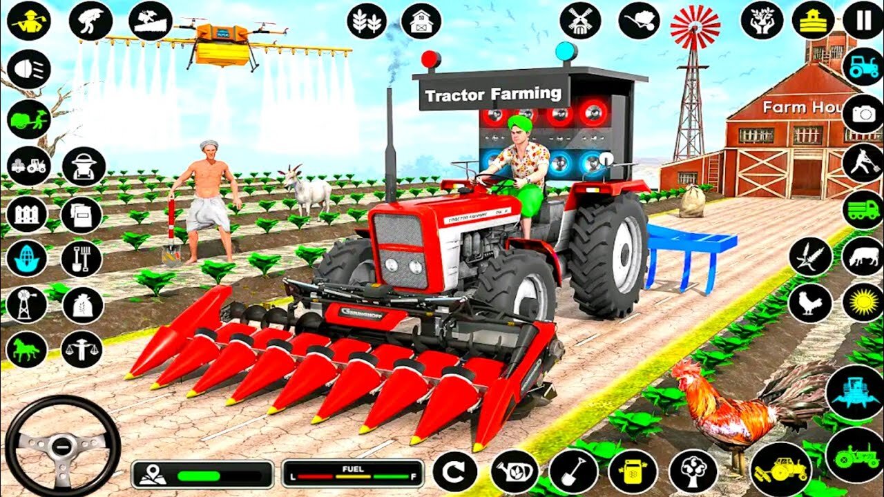 Tractor Farming Tractor Games || City And Village Tractor Driving 2024 || Best Android