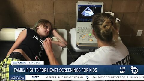 Family fights for heart screenings for kids