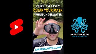 Quickly & easily clear your mask while underwater #shorts