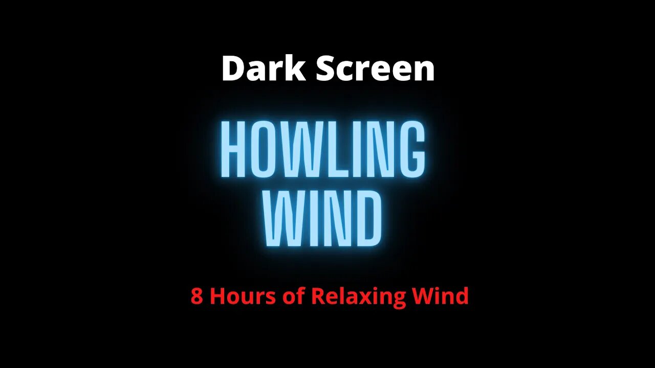 HOWLING WIND Sounds for Sleeping| Relaxing| Studying| BLACK SCREEN| Real Storm Sounds| SLEEP SOUNDS