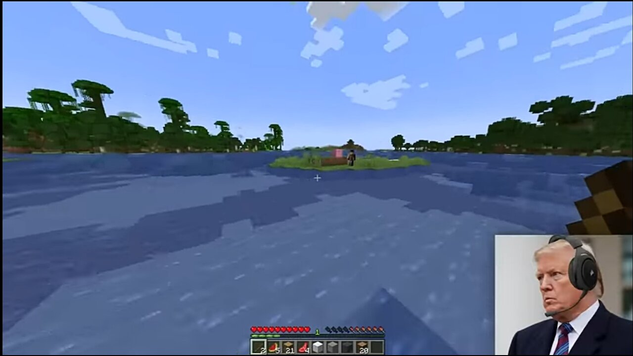 US presidents play Minecraft