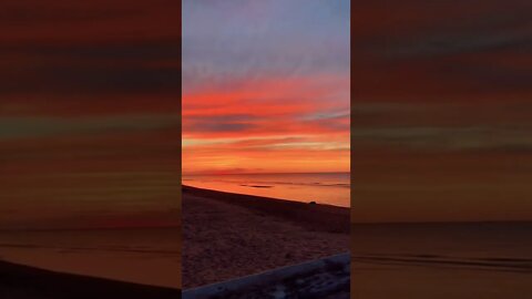 Beautiful sunset in Canada