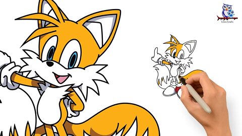 How To Draw Miles 'Tails' Prower Sonic - Easy Art Tutorial