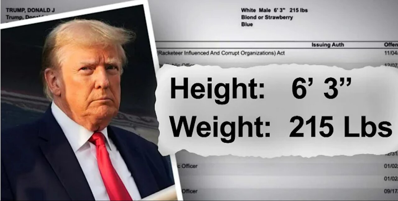 Did Trump Lie About His Weight on Jail Booking Form?