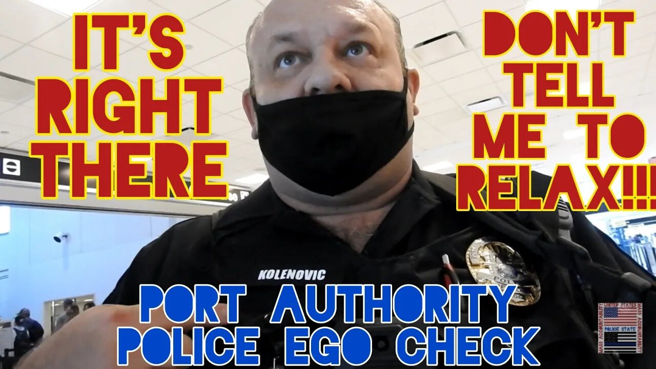 Cop/TSA Doesn't Know The Law. Ego Checked/Educated. Port Authority Police. Fort Myers Florida