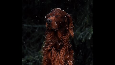 Dog in snow ❄️❄️⛄