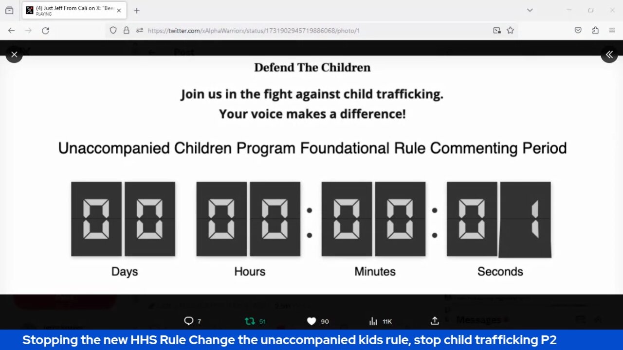 Stopping the new HHS Rule Change the unaccompanied kids rule, stop child trafficking p2